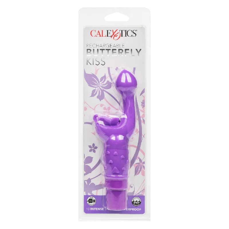 Vibrator super quiet-Rechargeable Butterfly Kiss - Purple