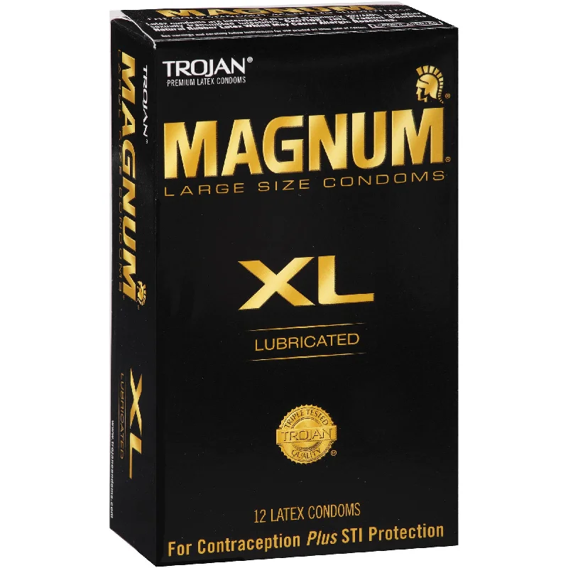 Rechargeable thrusting toys-Trojan Magnum XL Condoms