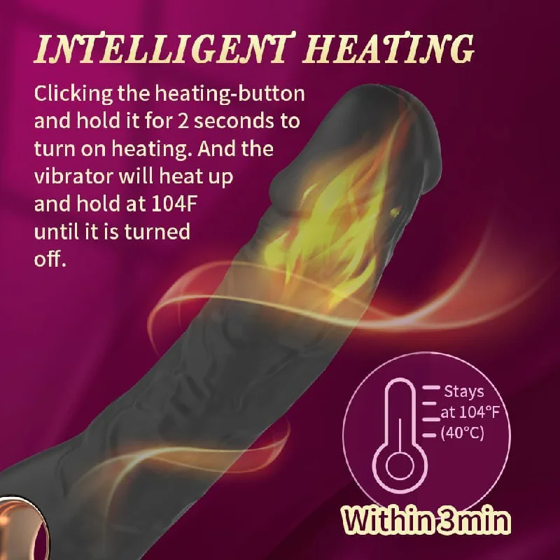 Vibrator silent mode-Vibrating Anal Dildo G Spot Vibrator - Handheld Heat Classic Vibrator Sex Toys