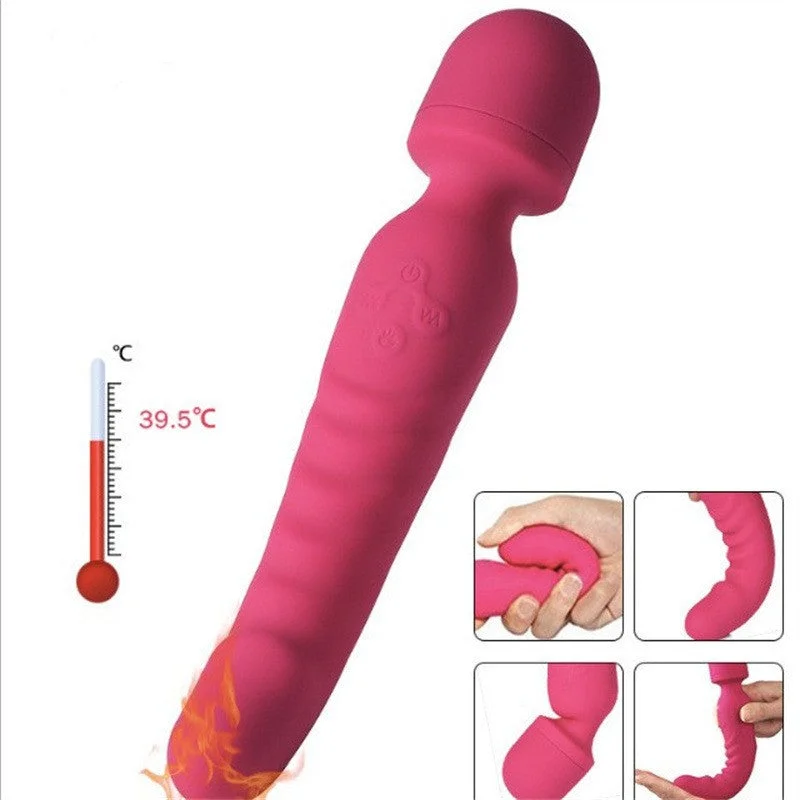 Vibrator couple fun-Magic Wand G-spot Vibrator - Silicone Vibrating Dildo Sex Toys for Women