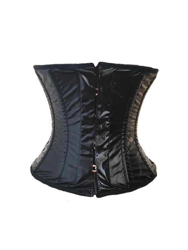 Corset top in checkered pattern-Classic Underbust Corset in PVC