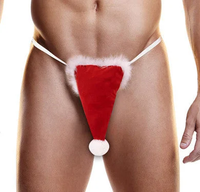 Silicone anal toys for beginners-Santa Hat Thong