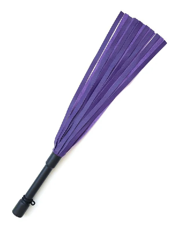 BDSM toy flogger weights-Purple Devil Leather Flogger