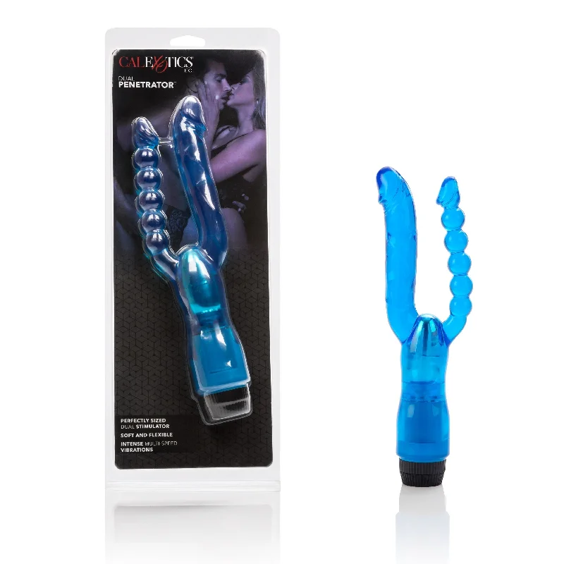 Vibrator fast shipping-California Exotics - Dual Penetrator Vibrator (Blue)