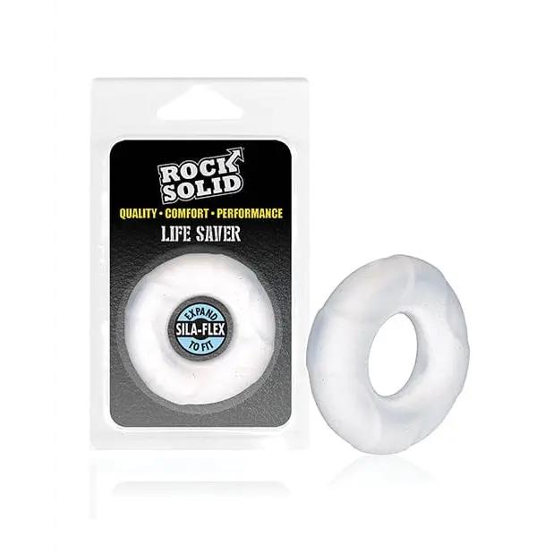 cock ring couple goals-Rock Solid Lifesaver Ring - Translucent