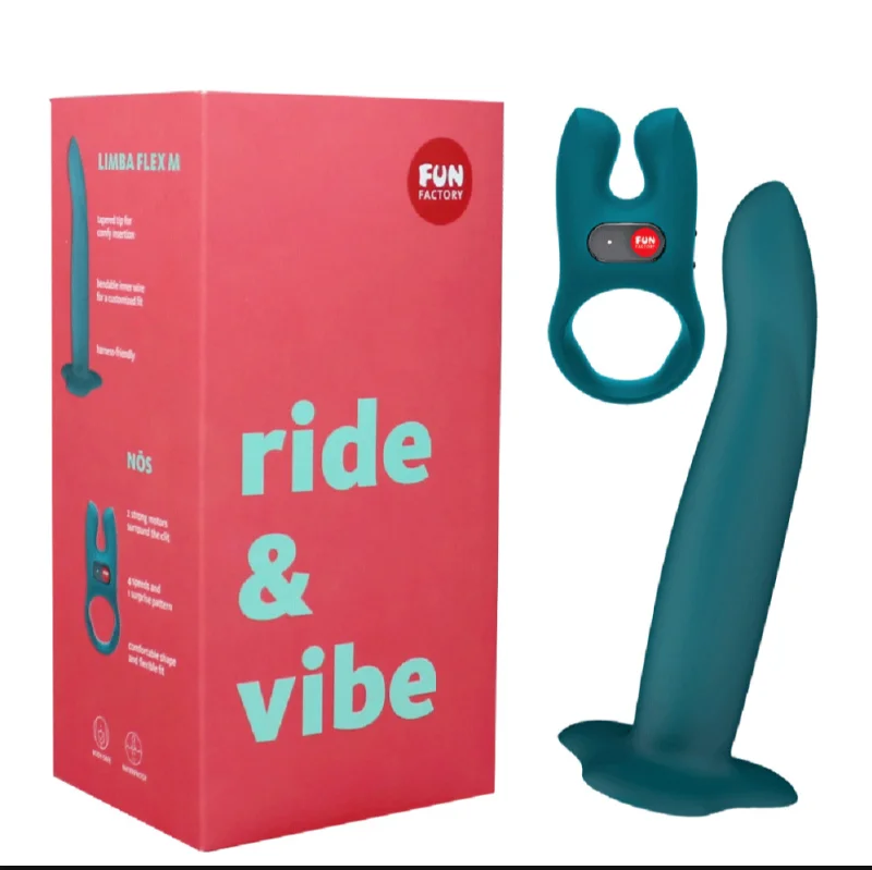 Silicone clit suction toys-Ride & Vibe Kit