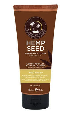 Silicone toys for intimate use-Hemp Seed Hand and Body  Lotion - Nag Champa - 7 Oz.  Tube