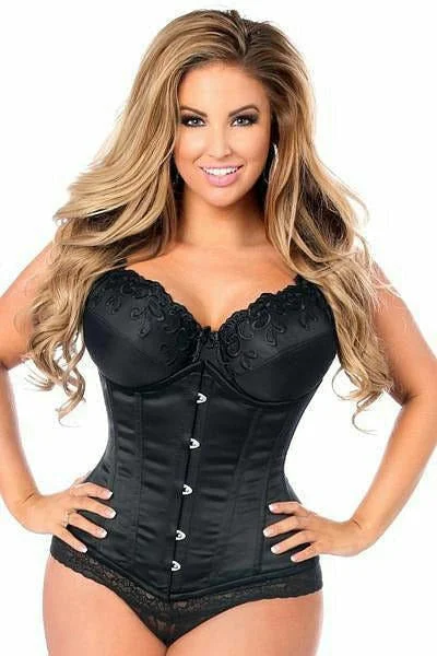 Luxury prostate stimulators-Queen Size Lavish Satin Steel Underbust Corset