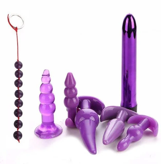 Vibrator eco friendly-Anal Plug Vibrator Set