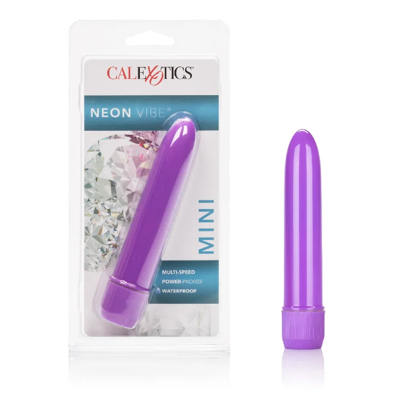 Vibrator subtle look-Mini Neon Multi-Speed Vibe 4.5 Inches - Purple