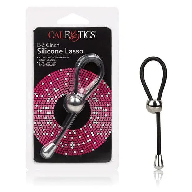 cock ring intense-E-z Cinch Silicone Lasso - Black