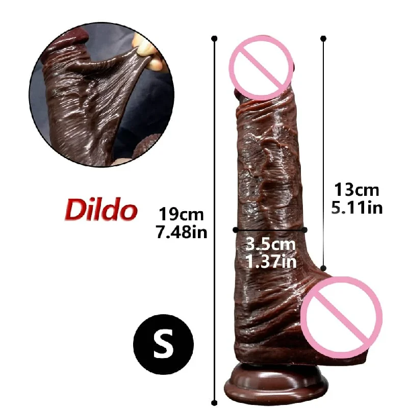 eco-friendly-dildo-Real Skin Feeling Realistic Dildos Sliding Foreskin Design Female Masturbator