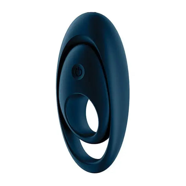 cock ring birthday-Satisfyer Glorious Duo Ring Vibrator - Dark Blue