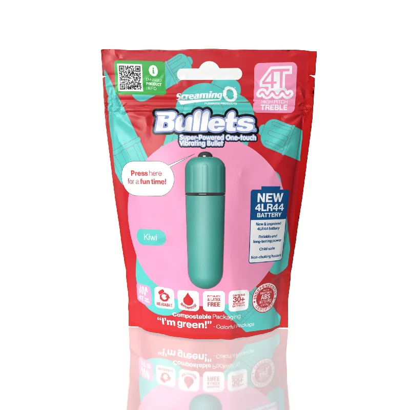 Vibrator beginner guide-Screaming O 4t - Bullet - Super Powered One Touch  Vibrating Bullet - Kiwi