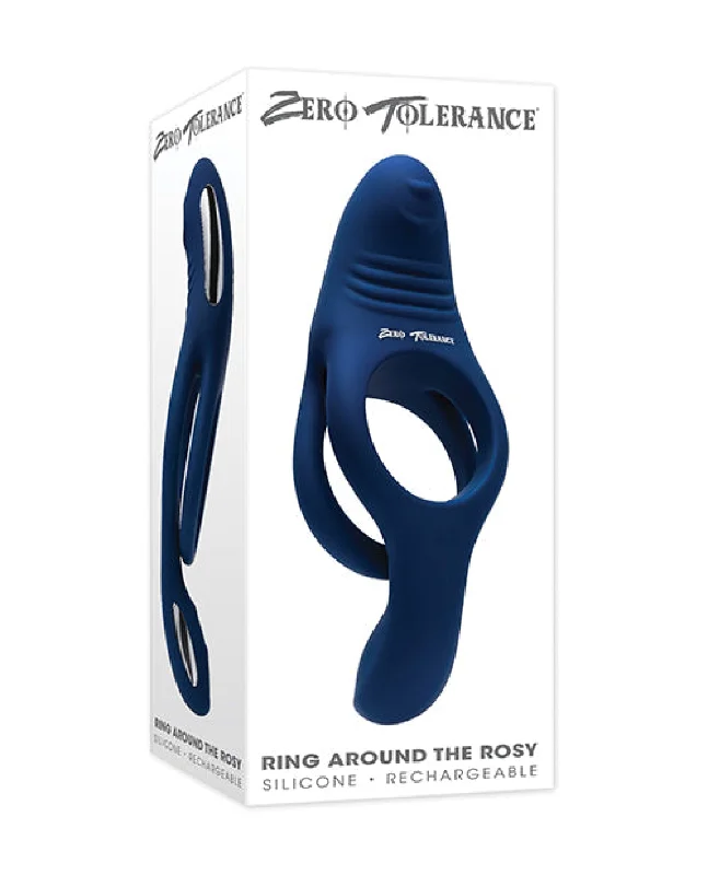 Vibrator multi use-Zero Tolerance Ring Around the Rosy Cock & Ball Vibrator - Blue