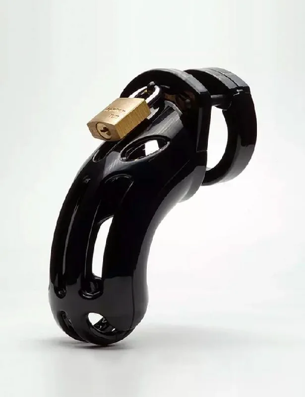 BDSM toy kit benefits-The Curve Male Chastity Device, Black