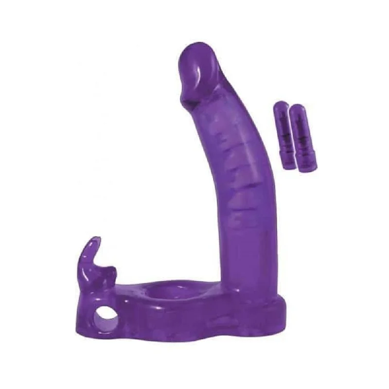 cock ring tight hold-Double Penetrator Ultimate Cockring-Purple