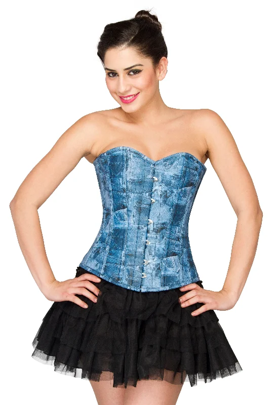 Corset with metallic threads-Black Satin Net Tutu Skirt