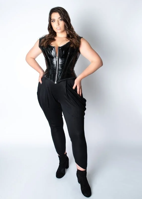 Corset dress for holiday party-Front Zip Corset