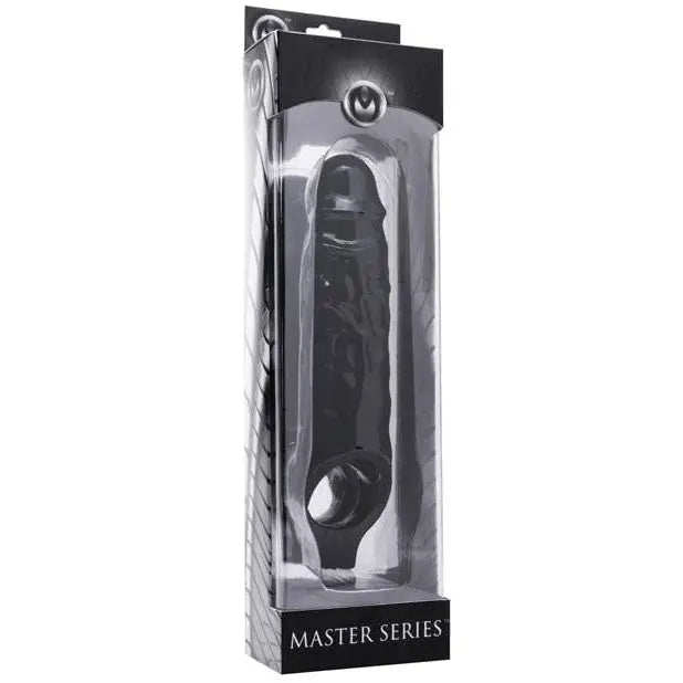 cock ring relaxation-Master Series Mamba Cock Sheath - Black