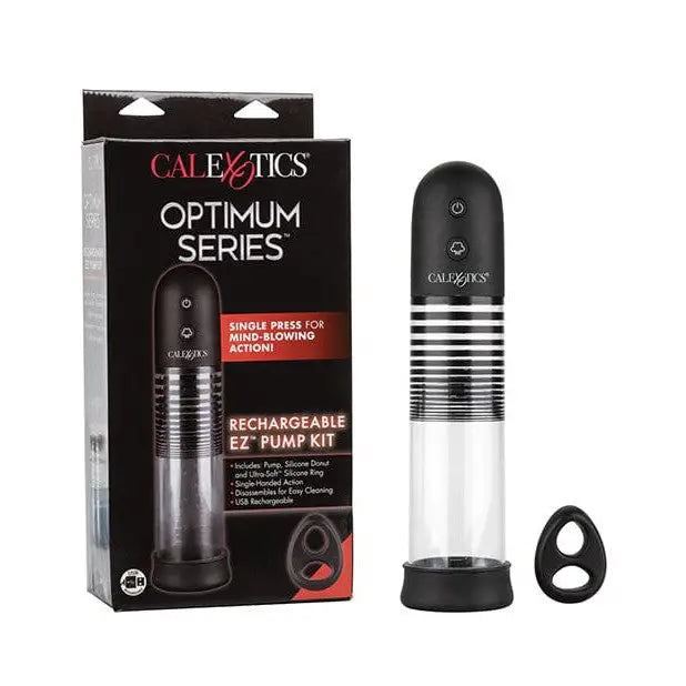 cock ring understated-Optimum Series Rechargeable Ez Pump Kit - Clear