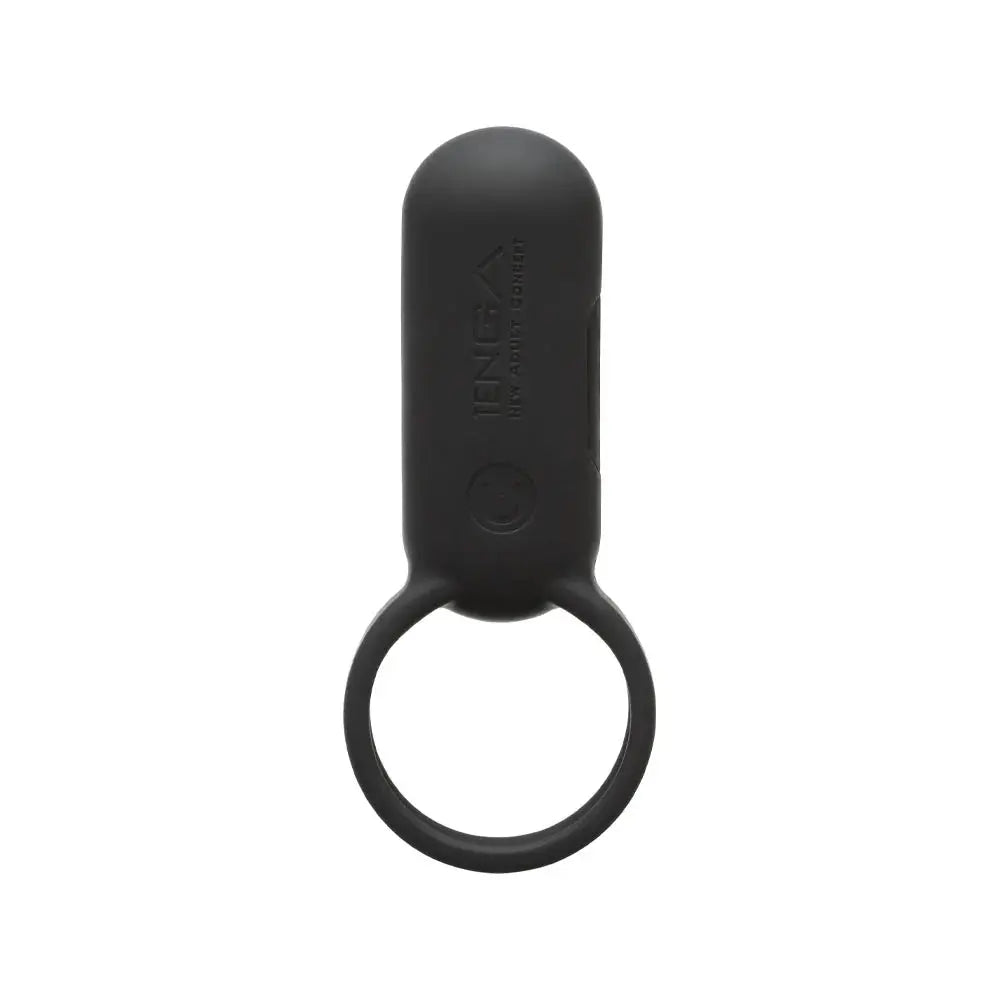 Vibrator chic style-Couples Vibrator Tenga SVR Black Vibrating Cock Ring Sex Toy for Couples