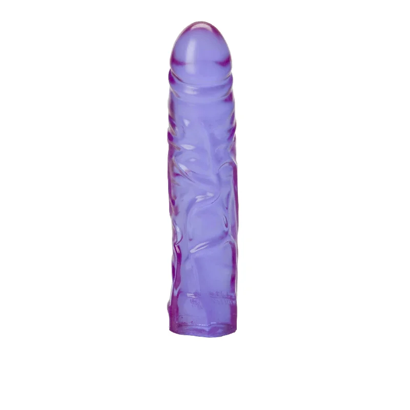 Sex toys with dual stimulation-Reflective Gel 8.5" Veined Chubby