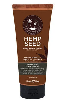 Silicone thrusting toys-Hemp Seed Hand and Body  Lotion - Unscented - 7 Oz.  Tube