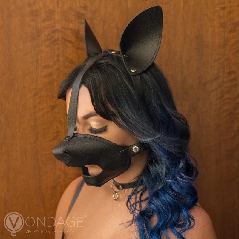 BDSM toy kit brands-Vondage K9 Muzzle with Removable Ball Gag