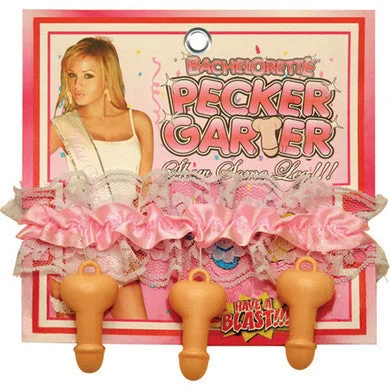 Quiet clit vibes-Pecker Garter - White