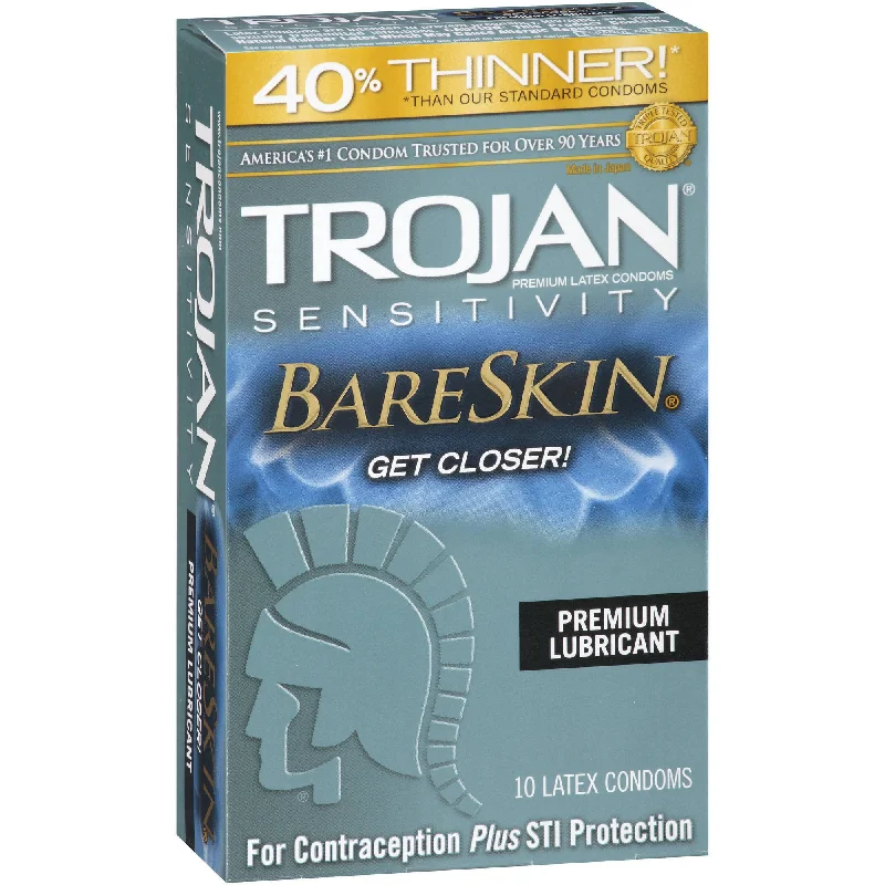 Quiet rabbit vibes-Trojan Sensitivity BareSkin Latex Condoms