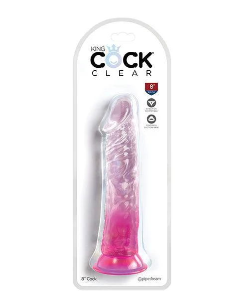 noisy-dildo-King Cock Clear 8" Cock