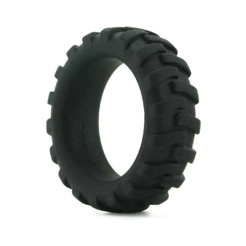 cock ring subtle accent-Mack Tuff Large Silicone Tire Ring Black